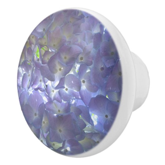 Elegante boho stoffige lichte paarse bloemen keramische knop (Rechts)