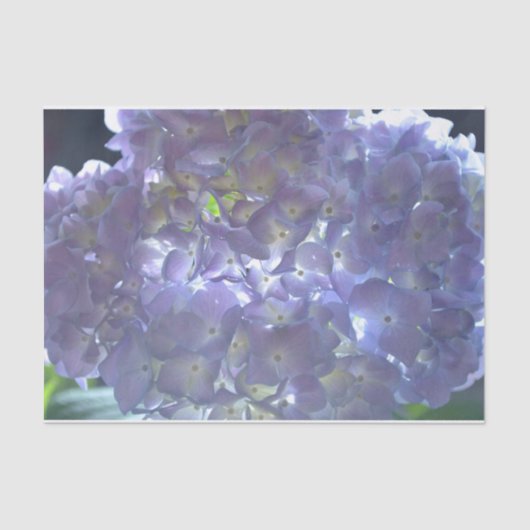 Elegante boho stoffige lichte paarse bloemen tissuepapier (Voorkant)