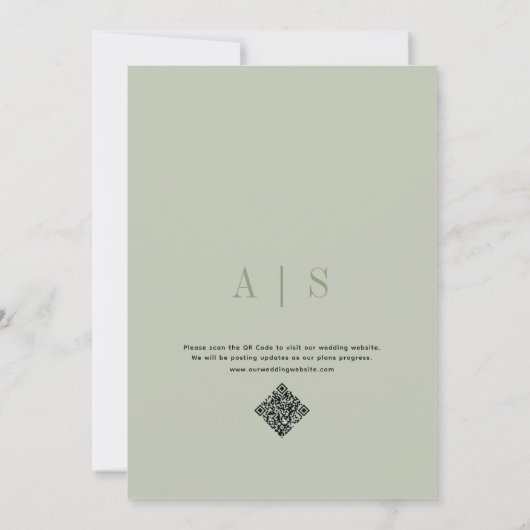 Elegante Boho Tropisch Gedroogde Bloemen Arch QR C Save The Date (Achterkant)