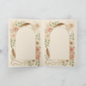 Elegante Boho Trouw Uitnodigings Set - Olivia & L Kaart (Binnen)