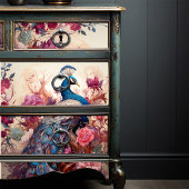 Elegante  Boho Victoriaans Decoupage Peacock Tissuepapier