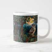 Elegante boho vlek glas uil bos grote koffiekop (Rechts)