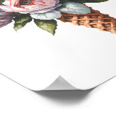 Elegante Boho Vrijgezellenfeest ijsbar Poster (Hoek)