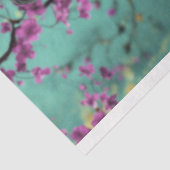 Elegante Boho, Vrouw Rug & Bloemenportret Kunst Tissuepapier (Detail)