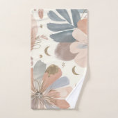 Elegante Boho Waterverf Bloemen Badkamer Handdoek  (Handdoek)