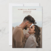 Elegante Boho Waterverf Wilde Bloem Bruiloft Save The Date (Achterkant)