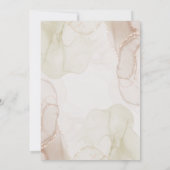 Elegante Boho Wedding Beige Floral Save the Date Kaart (Achterkant)