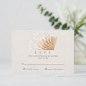 Elegante Boho Wedding RSVP (Staand voorkant)