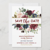 Elegante Boho Wedding Save the Date Kaart (Voorkant)