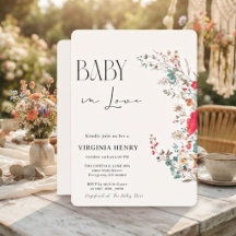 Elegante Boho Wilde Bloem Baby Shower