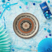 Elegante Boho wilde bloem Bloemen Patroon Keramisc Papieren Bordje (Feest)