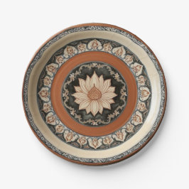 Elegante Boho wilde bloem Bloemen Patroon Keramisc Papieren Bordje