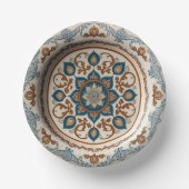 Elegante Boho wilde bloem Bloemmotief Keramische H Papieren Kommen (Voorkant)