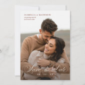 Elegante Boho Wilde Bloem Bruiloft Save The Date (Voorkant)