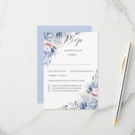 elegante Boho Wilde Bloem Huwelijks RSVP Kaartje