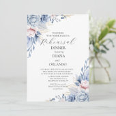 Elegante Boho Wilde Bloem Kaart (Staand voorkant)