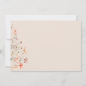 Elegante Boho Wilde Bloemen Trouwfoto Save The Date (Achterkant)
