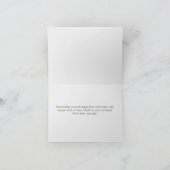 Elegante Boho Wilde Bloemen Tuin Bruiloft Bedankkaart (Binnen)