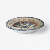 Elegante Boho-wildebloem Bloempatroon Keramische H Papieren Kommen (Gebogen)