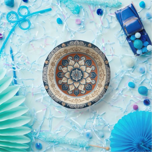 Elegante Boho-wildebloem Bloempatroon Keramische H Papieren Kommen (Feest)