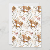 Elegante Boho Wildflower 60e verjaardagsfeestje Kaart (Achterkant)