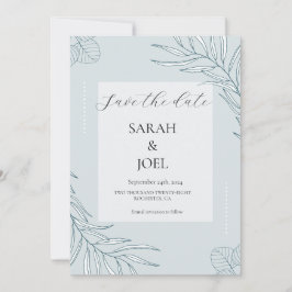 Elegante Boho Wildflower bewaar de datum Save The Date