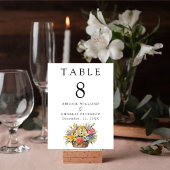 Elegante Boho Wildflower Bloom Kaart