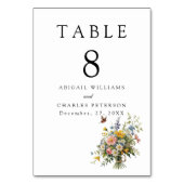 Elegante Boho Wildflower Bloom Kaart (Voorkant)