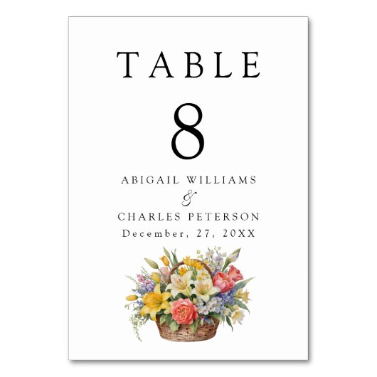 Elegante Boho Wildflower Bloom Kaart (Voorkant)