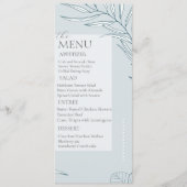Elegante Boho Wildflower bruiloft Menu (Voorkant)