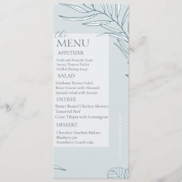 Elegante Boho Wildflower bruiloft Menu