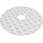 Elegante Boho Wildflower groen bladeren Kerstboom Rok (Gekanteld)