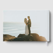 Elegante Boho Wildflower Wedding Gold Gastenboek (Achterkant)