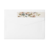 Elegante Boho Wildflowers Trouwadres (Achterkant)