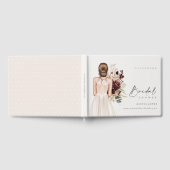 Elegante Boho witte trouwjurk Bruids douche Gastenboek (Volledig)