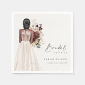 Elegante Boho witte trouwjurk Bruids douche Servet (Voorkant)