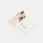 Elegante Boho witte trouwjurk Bruidsdouche  Servet (Hoek)