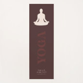 Elegante Boho Yoga Instructeur Promotie Yogamat (Voorkant)