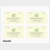 Elegante Boho Zachte Groene Bergamot Kaars Labels (Vel)