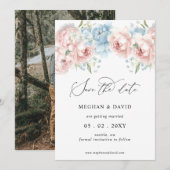 Elegante Boho zomer lente bloesem foto Save The Date (Voorkant / Achterkant)