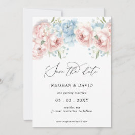 Elegante Boho zomer lente bloesem foto Save The Date