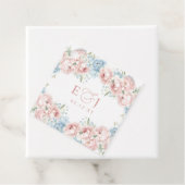 Elegante Boho Zomer Lente Blush Bloemen Bruiloft Bedankjes Labels (In situ)