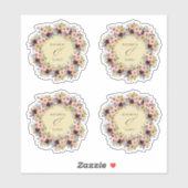 Elegante Boho Zonnebloem Rustieke Bloemige Herfst  Sticker (Vel)