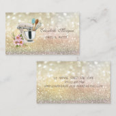 Elegante Bokeh bloemmenger Visitekaartje (Voorkant / Achterkant)