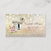 Elegante Bokeh bloemmenger Visitekaartje (Voorkant)