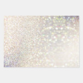 Elegante Bokeh Glitter Kerstmis Inpakpapier Vel (Voorkant 3)