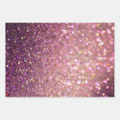 Elegante Bokeh Glitter Kerstmis Inpakpapier Vel (Voorkant)