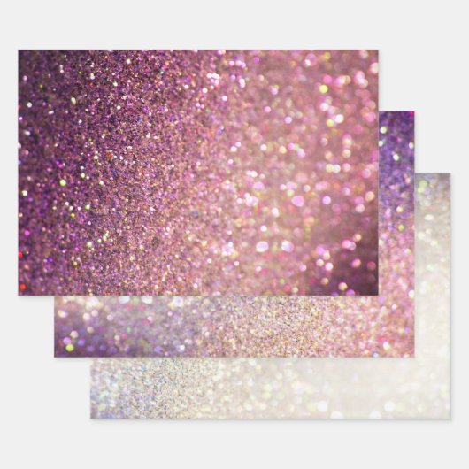 Elegante Bokeh Glitter Kerstmis Inpakpapier Vel (Set)