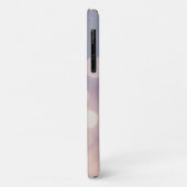 Elegante Bokeh Glitter Paars Roze Monogram Naam Case-Mate iPhone Case (Achterkant/links)
