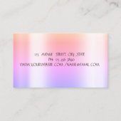 Elegante Bokeh Gold Stripe, Glitter Lotus Visitekaartje (Achterkant)